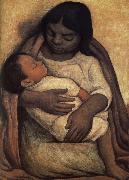 Diego Rivera Dunase and Dimase oil on canvas